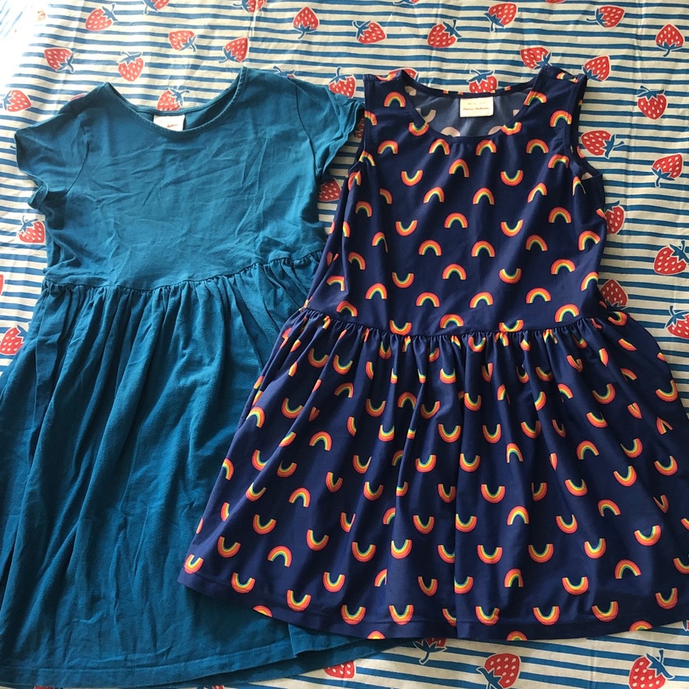 Hanna Andersson dress rainbow swim dress 150 12